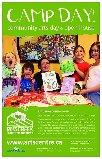 Poster for Camp Day & Open House!