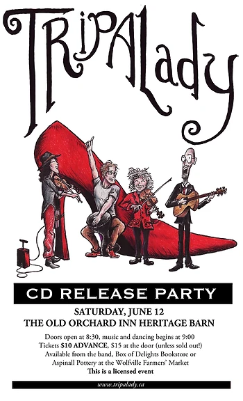 Poster for TripALady CD Release