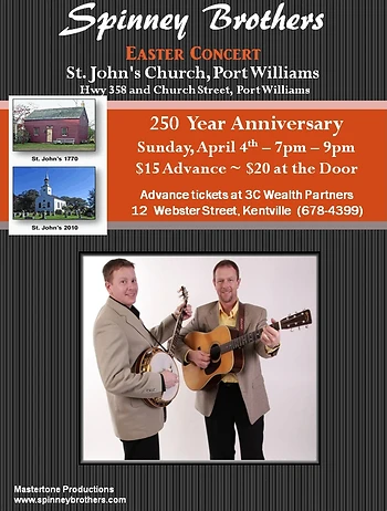 Poster for Spinney Brothers Easter Concert