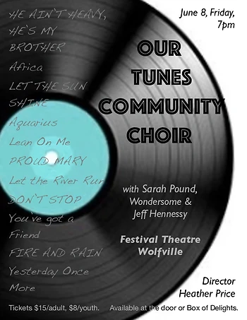Poster for ourTunes Community Choir