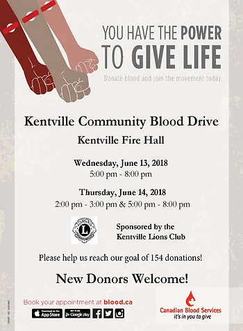 Poster for Blood Donor Clinic
