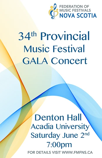 Poster for Nova Scotia Provincial Music Festival
