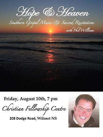 Poster for Hope & Heaven with Phil Williams 