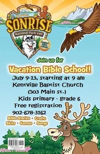 Poster for SonRise National Park DVBS