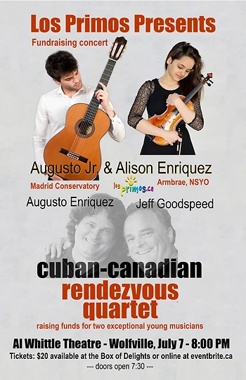 Poster for Los Primos Rendezvous Quartet