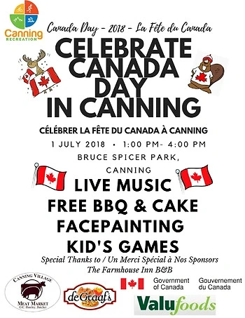 Poster for Canada Day Celebration