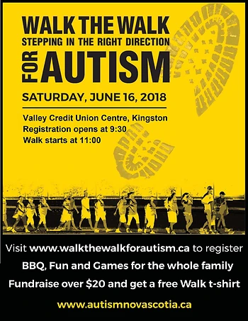 Poster for Walk the Walk for Autism