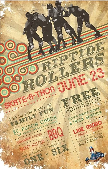 Poster for Riptide Roller Skate a thon