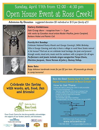 Poster for Ross Creek Open House