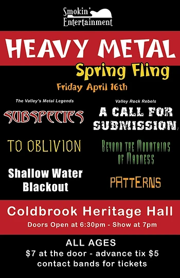 Poster for Heavy Metal Spring Fling