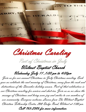 Poster for Christmas in July Caroling