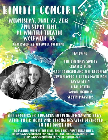 Poster for Benefit Concert for Bray and Jenna