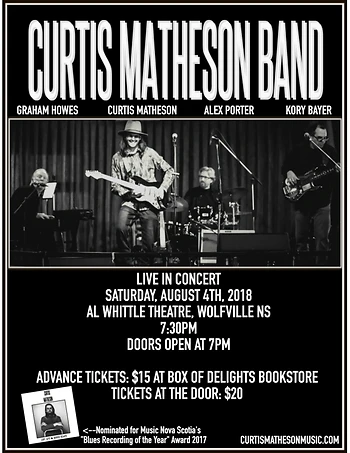 Poster for Curtis Matheson Band