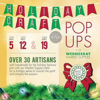 Poster for NEW Holiday Pop-Up Craft Markets