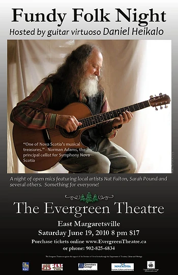 Poster for Daniel Heikalo hosts Fundy Folk