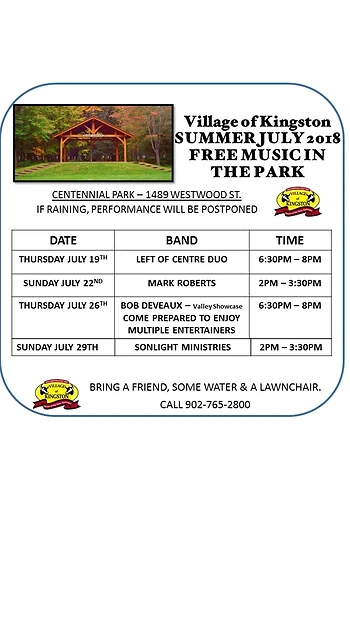 Poster for Music in the Park