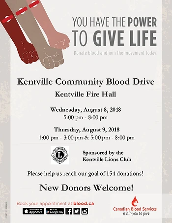 Poster for Blood Donor Clinic