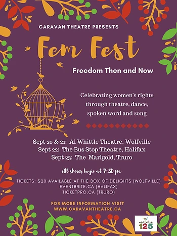 Poster for Fem Fest: Freedom Then and Now