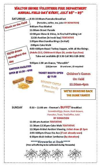 Poster for Walton Field Days