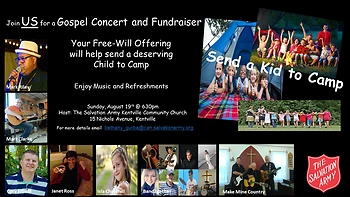 Poster for Gospel Concert and Fundraiser