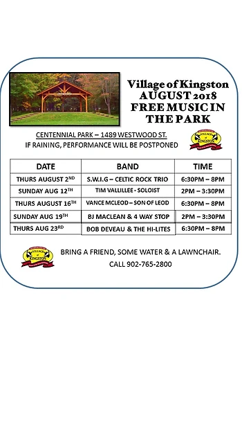 Poster for Music in the Park