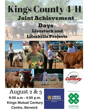 Poster for Kings County 4-H Joint Achievement Days