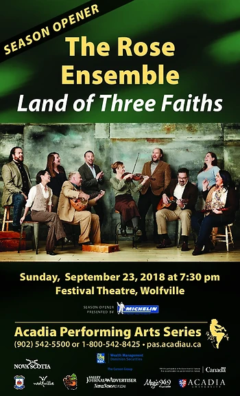Poster for The Rose Ensemble in Concert
