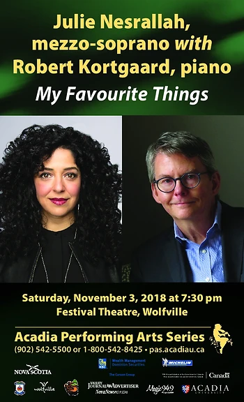 Poster for Julie Nesrallah and Robert Kortgaard
