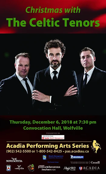 Poster for Christmas with The Celtic Tenors