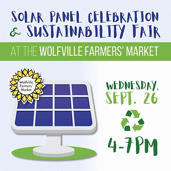Poster for Solar Panel Celebration & Sustainability Fair