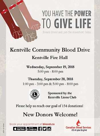 Poster for Blood Donor Clinic