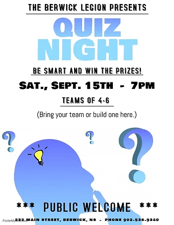 Poster for Quiz Night
