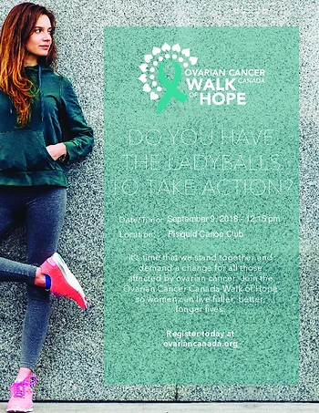 Poster for Ovarian Cancer Walk of Hope