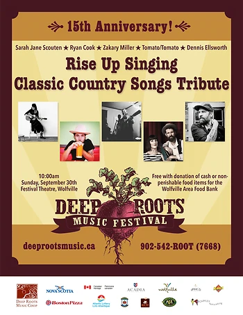 Poster for Rise Up Singing: Classic Country Songs Tribute!