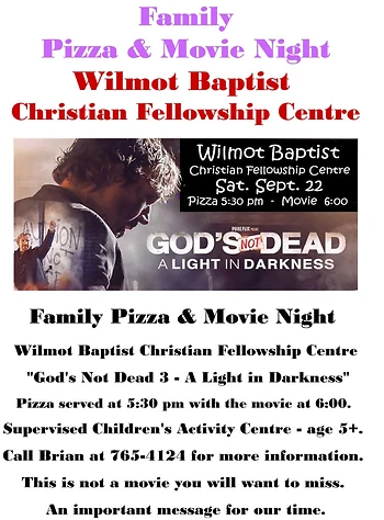 Poster for Family Pizza & Movie Night