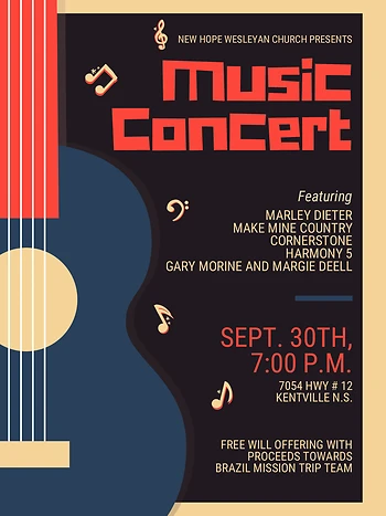 Poster for Gospel Music Night