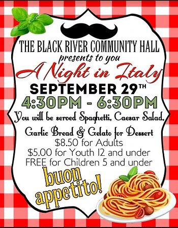 Poster for A Night in Italy (Spaghetti Supper)