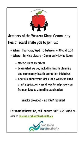 Poster for Western Kings Community Health Board
