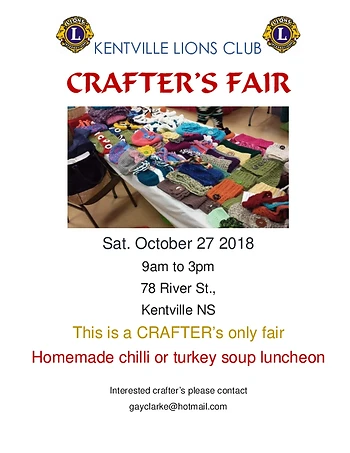 Poster for Crafter's Fair