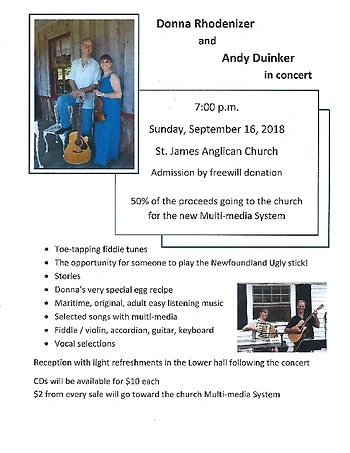 Poster for Fiddle Tunes & Maritime Music