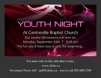 Poster for Youth Night