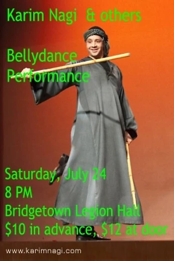 Poster for Bellydance Extravaganza with Karim Nagi