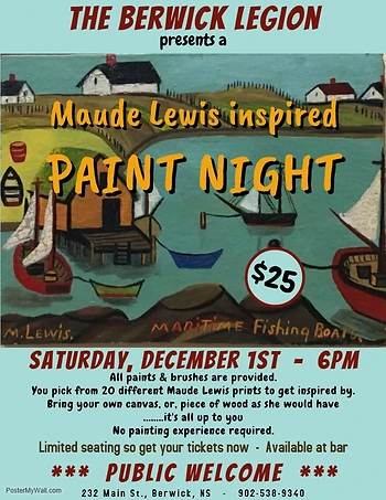 Poster for Paint Night