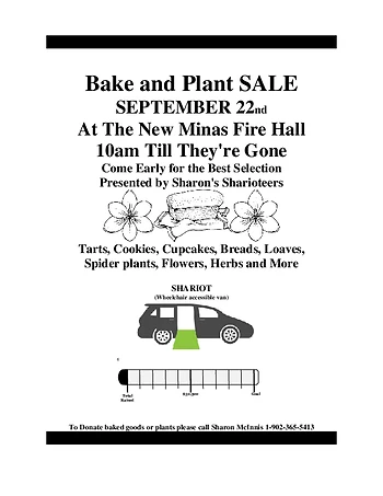 Poster for Bake & Plant Sale