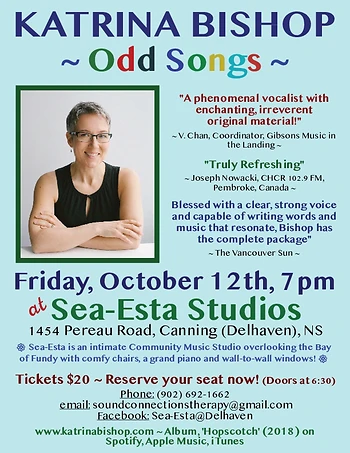 Poster for Odd Songs by Katrina Bishop