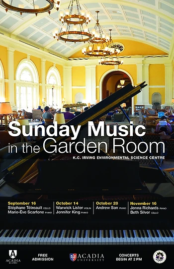 Poster for Music in the Garden Room
