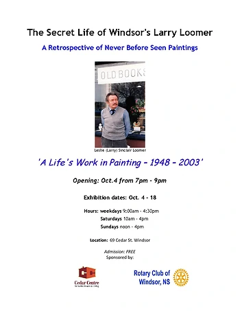 Poster for Windsor's Larry Loomer