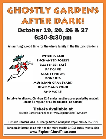 Poster for Ghostly Gardens AFTER DARK!