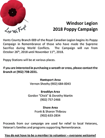 Poster for Poppy Campaign