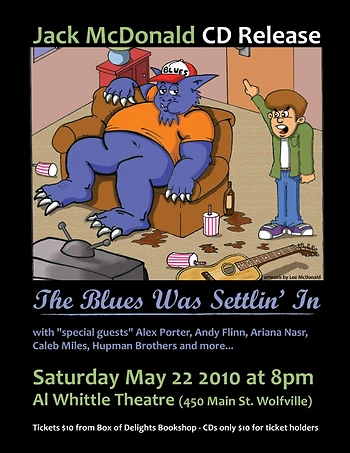 Poster for Jack McDonald CD Release